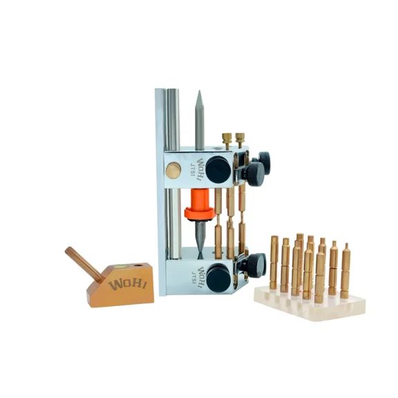 Gemstone Faceting Tool Combo | DOP Transfer Jig with Base Plate and 10 Brass Dopsticks 6mm 45 and 90 Degree Angle DOP | Lapidary Kit
