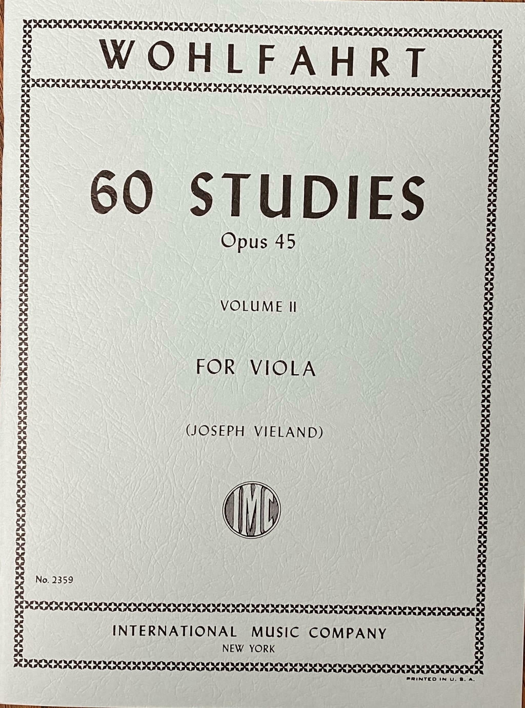 Franz Wohlfahrt - 60 Studi Per Viola Op.45: Spartiti Per Studio E Pratica