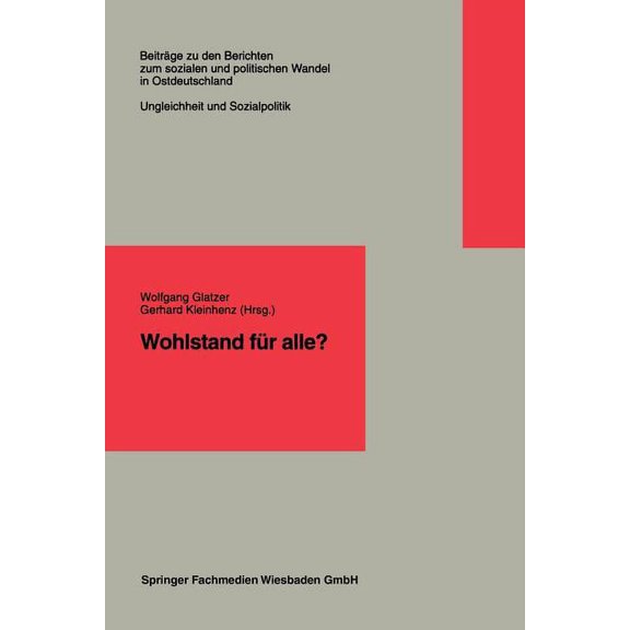 Wohlstand Für Alle?, (Paperback)