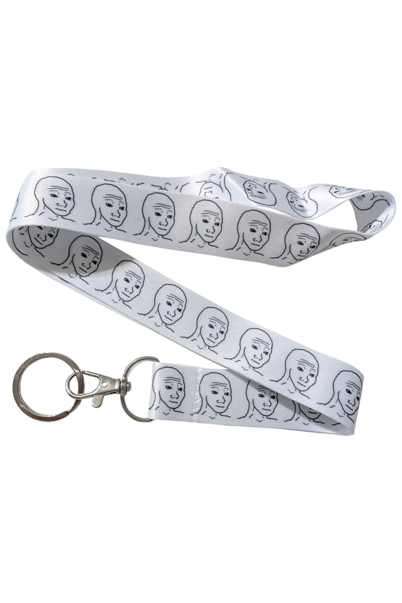Wojak Feels Guy Meme Keychain Lanyard