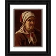 thumbnail image 1 of Wojciech Gerson 14x18 Black Ornate Wood Framed Double Matted Museum Art Print Titled - Portrait of Helena Jaworska Nee Rapacka (1883), 1 of 5