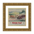 thumbnail image 1 of Wojciech Kossak 15x15 Gold Ornate Wood Frame and Double Matted Museum Art Print Titled - Polish Fiat Społka Akcyjna; Central; Warsaw, Sapieżyńska 6 (1934), 1 of 4