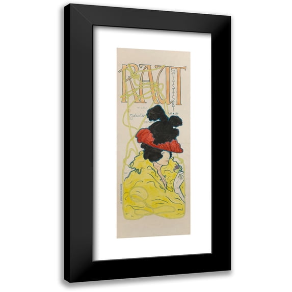Wojciech Weiss 11x24 Black Modern Framed Museum Art Print Titled - Artistic Raut in the Sokol Hall (1898)