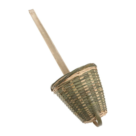 Bamboo Spoon Food Strainer 1 Set Bamboo Woven Colander for Hot Pot Straining