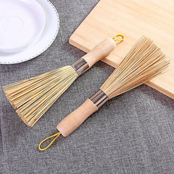 Wok Cleaning Whisk Kitchen Cook Pan Pot Brush With Comfort Grip Handle Efficient Cleaner Tool
