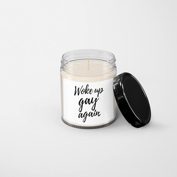 Woke up gay again Candle - Soy Wax Candle - Hand Poured Candle