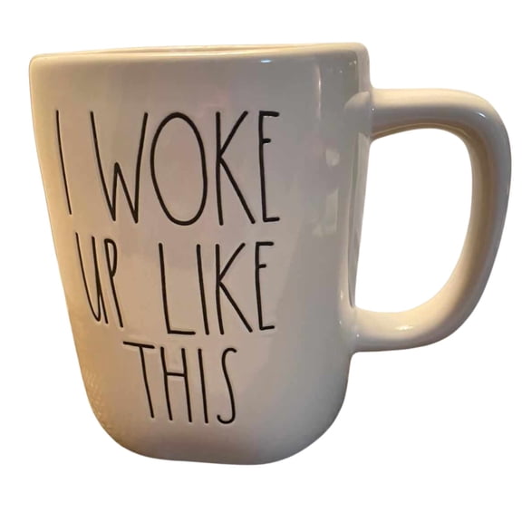 Woke up like This Mug: Quirky & Fun Coffee Mug (14 oz, White, Ceramic)