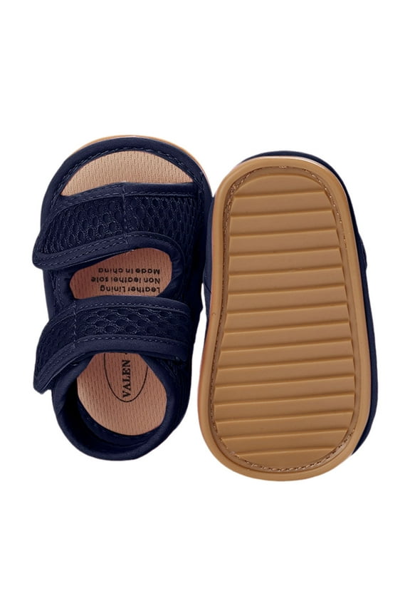 Baby Boys Girls Sandals Soft Anti-Slip Rubber Sole Summer Outdoor Shoes Toddler First Walkers,Blue 6