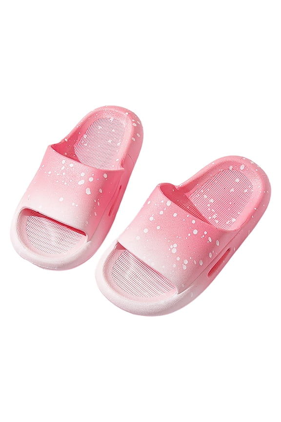 Sandals for Kids Slides for Girls and Boys Comfortable Slip-on Kids Sandals Unisex Slides for Indoor and Outdoor Sporty Slides for The Beach and Pool,Pink 6.5