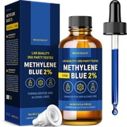 WoldoHealth Methylene Blue 2% Drops 3.38 Fl Oz - High Purity, hird-Party Tested, Formaldehyde Free