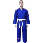 Woldorf BJJ Kimono Brazilian Jiu Jitsu Judo Gi Student Blue Color 2 Martial Arts, Training Uniforms, Pre-Shrunk, Ultra Light Weight Uniforms Soft Fabric
