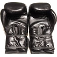 thumbnail image 1 of Woldorf Boxing Gloves in Top Grade Leather Black 14oz Sparring, Grappling, Kickboxing, Fighting Gloves, Muay Thai Training Gloves, Heavy Bag Gloves for Speed Punching, 1 of 6