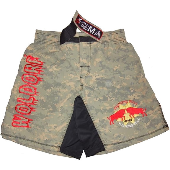 Woldorf Desert Cameo Shorts Size XL Martial Arts, Sparring Fitness, Soft Fabric, Grappling Shorts, Kickboxing Shorts, Fighting Shorts, Muay Thai Training Shorts