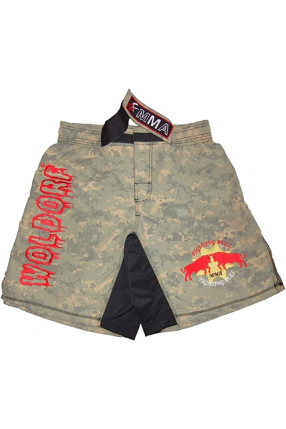 Woldorf Desert Cameo Shorts Size XL Martial Arts, Sparring Fitness, Soft Fabric, Grappling Shorts, Kickboxing Shorts, Fighting Shorts, Muay Thai Training Shorts