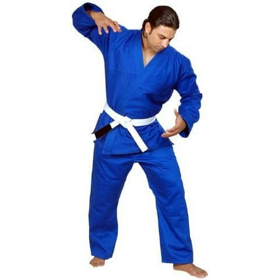 Woldorf USA BJJ Kimono Jiu Jitsu Judo Gi Student Blue Color 8 A6 NO Logo Martial Arts, Fighting Uniform, Training Uniforms, Pre-Shrunk, Ultra Light Weight Uniforms