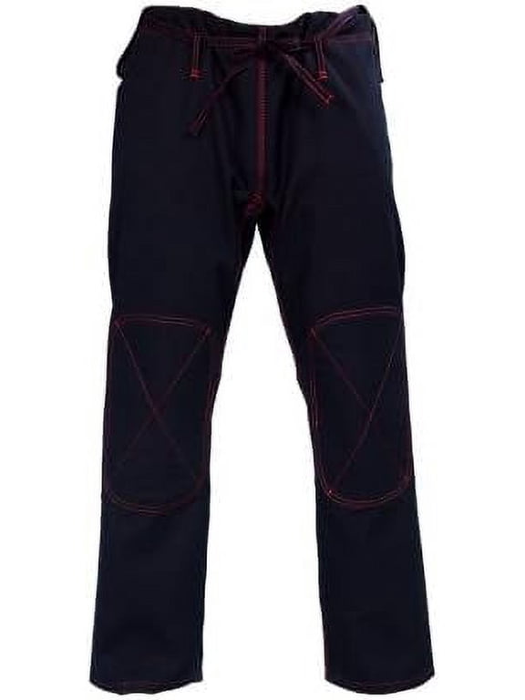 Brazilian Jiu Jitsu BJJ Pants Black Rip Stop Cotton Heavy Size 3 A1 Training Pants, Pre-Shrunk, Ultra Light Weight Fabric, Soft Fabric Pants