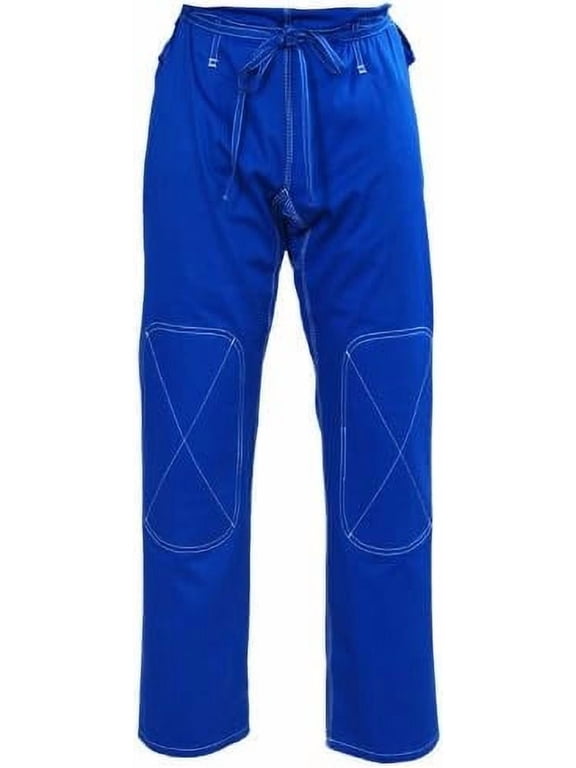 Brazilian Jiu Jitsu BJJ Pants Blue Cotton Heavy Size