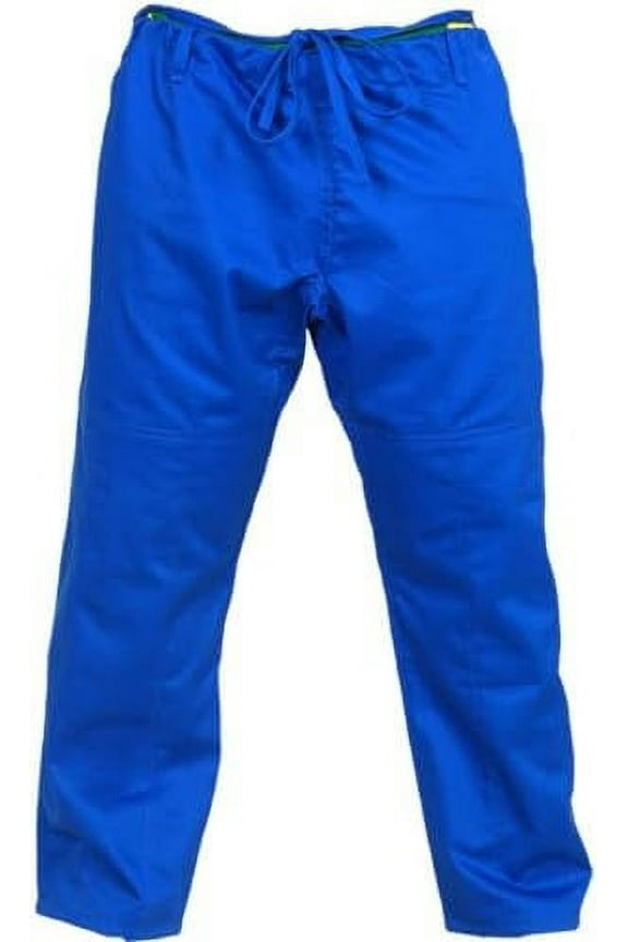 Brazilian Jiu Jitsu BJJ Pants Blue Cotton Twill Size 5-A3 Fighting Pants, Training Pants, Pre-Shrunk, Ultra Light Weight Fabric, Soft Fabric Pants