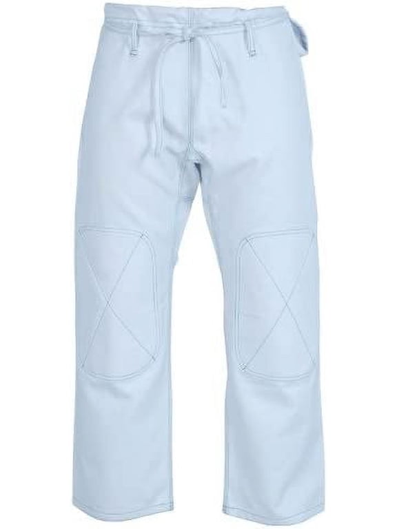 Brazilian Jiu Jitsu BJJ Pants White Cotton Heavy Size 8-A6 Gym Equipment Grappling Pants, Kickboxing Pants, Fighting Pants, Muay Thai Training Pants