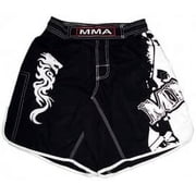 Woldorf USA MMA Short in Ribstop Cotton Embriodered Screen Print Size 4XL Martial Arts Grappling Shorts, Kickboxing Shorts, Fighting Shorts, Muay Thai Training Shorts