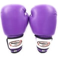 thumbnail image 1 of Woldorf USA Men and Women Training Fighting Sports Boxing Gloves - Heavy Punching Bag for Kids - Sparring Gloves, Kickboxing Gloves, Muay Thai Gloves and MMA Sparring Gloves - Vinyl Purple, 1 of 7