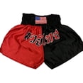 thumbnail image 1 of Woldorf USA Muay Thai Shorts in Satin Black/Red Martial Arts, Sparring Fitness, Grappling Shorts, Kickboxing Shorts, Fighting Shorts, Muay Thai Training Shorts, 1 of 1