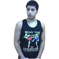 thumbnail image 1 of Woldorf USA Muay Thai Tank Top in Cotton, Size XL, Sparring, Fitness Tank Top, Grappling, Kickboxing Tank Top, Fighting, Summer Wear Training Tank Top Black, 1 of 1