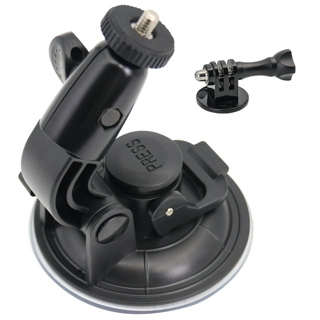Woleyi Heavy Duty Camera Car Windshield Mount 360 Degree Rotation Metal