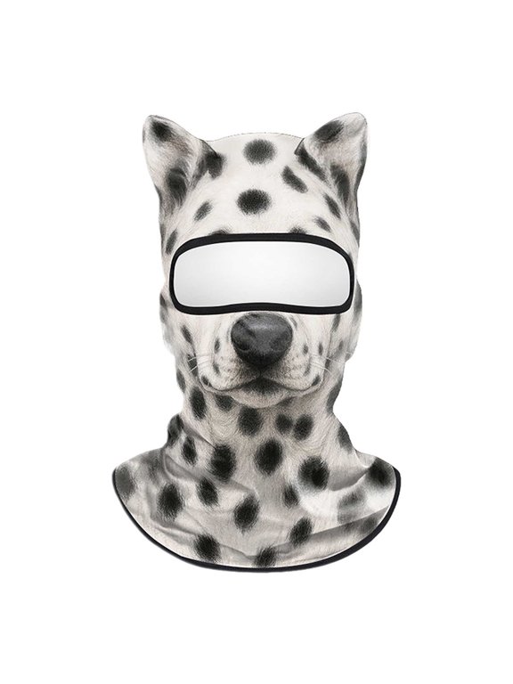 Wolf 3D Face Balaclava Ski Mask Windproof For Winter Skiing Outdoor Men Women Warm Full Coverage Animal Print Fun