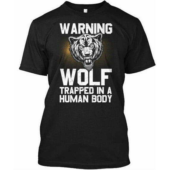 Wolf Animal Moon T-Shirt Made in the USA Size S to 5XL