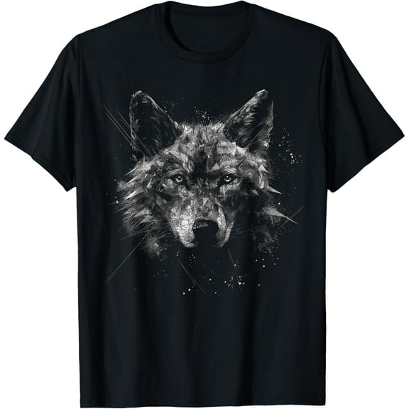 Wolf Art - Animal Lover Motif Wolf T-Shirt Shirts