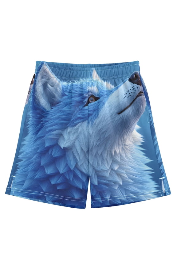 Wolf Athletic Shorts Breathable with Comfort Fit Drawstring Casual Sweatshorts X-Large