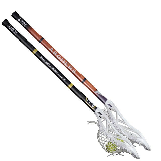 Wolf Athletics Archers PLL Mini Summit Lacrosse Sticks, 2 Pack
