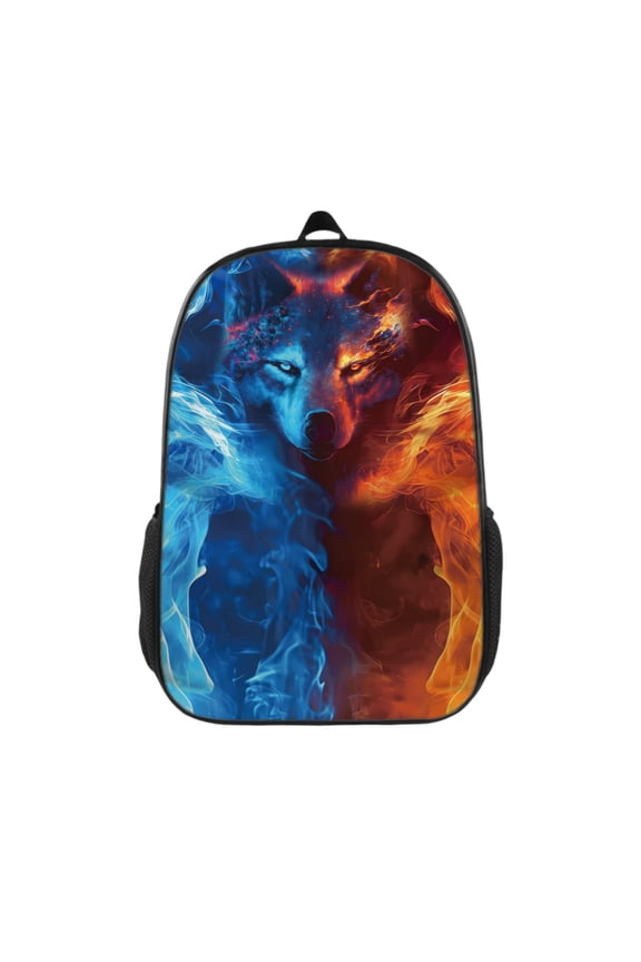 Wolf Backpack 17 inch Cartoon Wolf Backpack Large Capacity