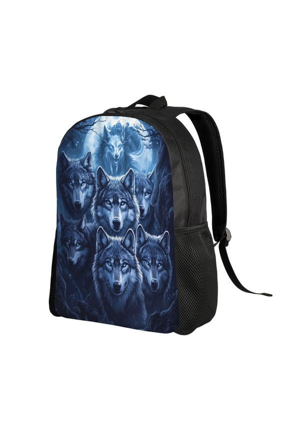 Wolf Backpack Double Shoulder Backpack Durable, Spacious, Ergonomic Design for Travel, Work & Outdoor Use