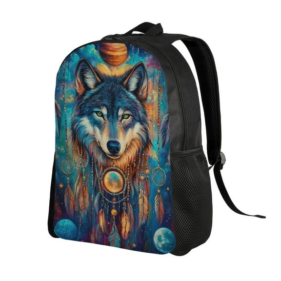 Wolf Backpack Double Shoulder Backpack Durable, Spacious, Ergonomic Design for Travel, Work & Outdoor Use