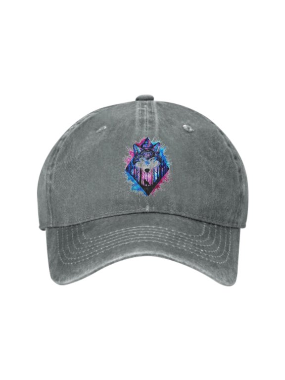 Wolf Baseball Caps for Men Women Adjustable Casual Trucker Hats for Fishing Outdoor Activities Fashion Hats