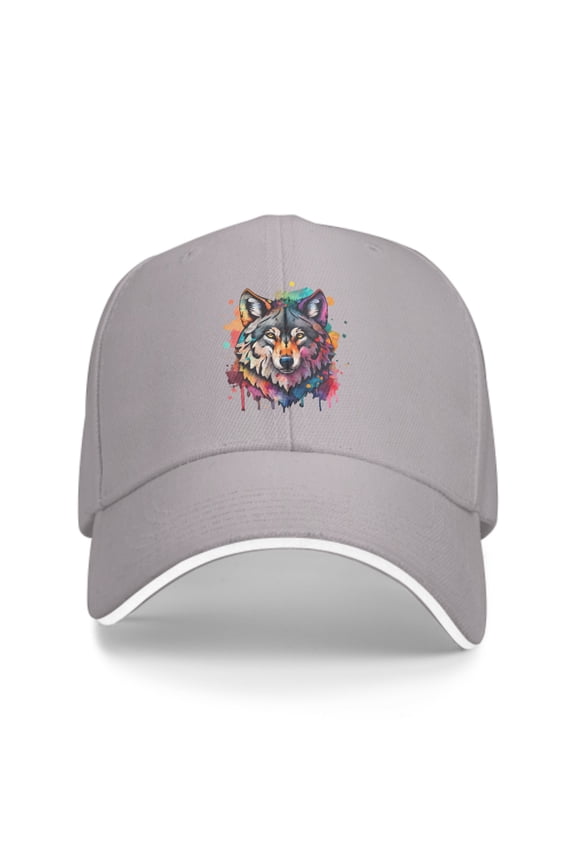 Wolf Baseball Caps for Men Women Fashion Summer Casquette Adjustable Casual Trucker Hats for Outdoor Activities