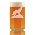 thumbnail image 1 of Bevvee Beer Can Pint Glass 16 oz Wolf Craft Beer Enthusiast Gifts Beer Glasses, 1 of 4