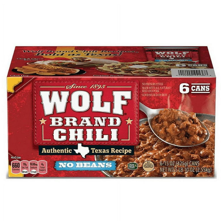 Wolf Brand No Bean Chili (15oz., 6pk.) 
