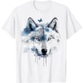 thumbnail image 1 of Wolf Butterfly | Art Animal Motif Wolf | Animal Lovers T-Shirt, 1 of 3