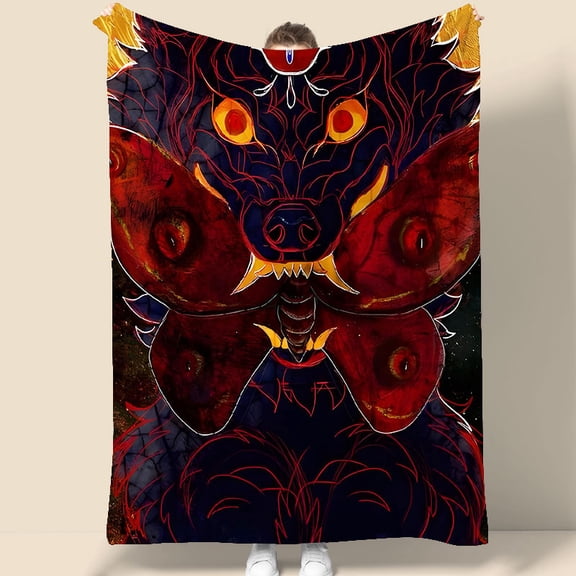 Wolf Butterfly Wings Tapestry 70x90 Inches Dark Fantasy Wall Art for Bedroom Living Room Dorm Decor