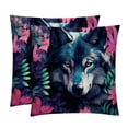 thumbnail image 1 of Wolf Chair Pillow Covers Set with Unique Patterns for Bed and Throw Pillows - Sizes 16x16, 18x18, 20x20 Inches for Various Occasions - Set of 2 Items, 1 of 6