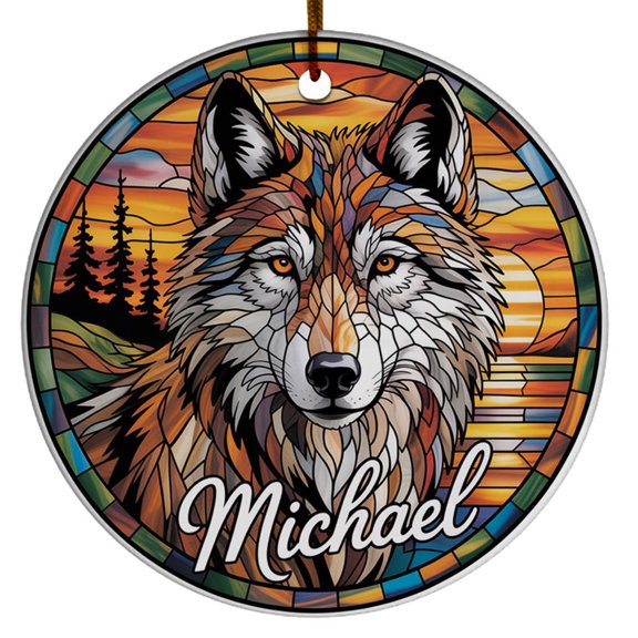 Wolf Christmas Ornament, Evil Wolf Christmas Ornament Gift for Men Women Lover, Wolf Color Christmas Ornament Gift, Unique Wolf Christmas Ornament 2025