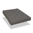 thumbnail image 1 of Wolf Comfort Supreme 8" Cotton and Convoluted Foam Futon Mattress, Queen, Gray Textured Fabric, 1 of 6