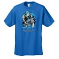 thumbnail image 1 of Wolf Country Howling at The Moon Short Sleeve T-shirt-Royal-Medium, 1 of 4