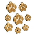 thumbnail image 1 of Wolf Coyote Paw Print Wood Buttons for Crochet Knitting Sewing DIY Craft - Various Sizes (8pcs), 1 of 7