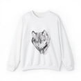 thumbnail image 1 of Wolf Crewneck Sweatshirt, Image Applied by Hoffstalle, Sizes S to 5XL, 1 of 7