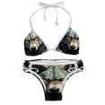 thumbnail image 1 of Wolf Detachable Sponge Adjustable Strap Bikini Set Swimsuit, Two-Pack - Beach and Pool Ready, 1 of 6