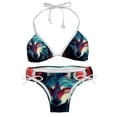thumbnail image 1 of Wolf Detachable Sponge Adjustable Strap Bikini Set Two-Pack Swim Suit Beachwear Pool Swimwear, 1 of 6
